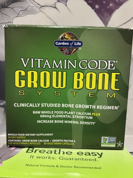 HỖ TRỢ PHÁT TRIỂN XƯƠNG VITAMIN CODE  GROW BONE GARDEN OF LIFE