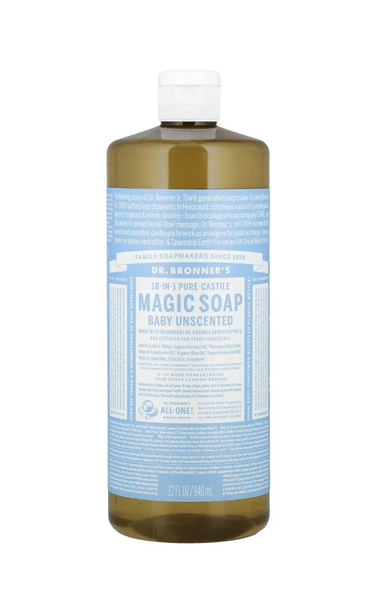 XÀ PHÒNG CASTILE ĐA NĂNG DR BRONNER'S 18 IN 1 32OZ (946ML)