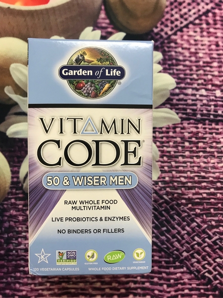 Viên uống vitamin tổng hợp dành cho nam trên 50 - Vitamin Code 50 & wiser men - Garden of Life