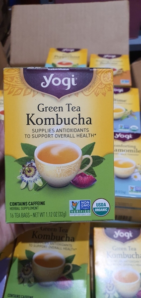 TRÀ HỮU CƠ YOGI KOMBUCHA HỖ TRỢ CHỐNG OXY HÓA