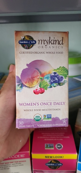 VITAMIN TỔNG HỢP HỮU CƠ DÀNH CHO NỮ GARDEN OF LIFE MYKIND ONCE DAILY