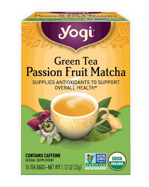 TRÀ HỮU CƠ YOGI MATCHA CHANH DÂY PASSION FRUIT MATCHA