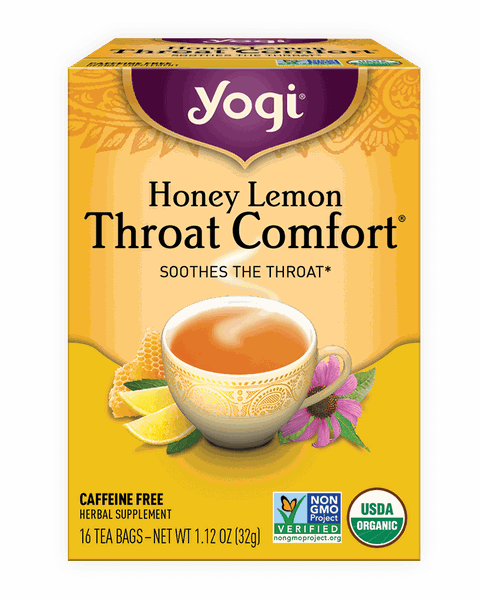 TRÀ HỮU CƠ YOGI GIÚP LÀM DỊU CỔ HỌNG THROAT COMFORT