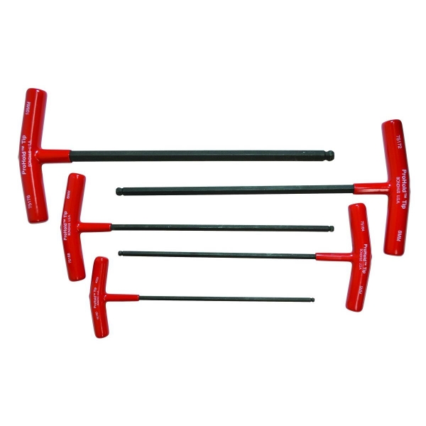 Bộ khóa lục giác chữ T đầu bi hệ Metric 5 chi tiết Bondhus 75148