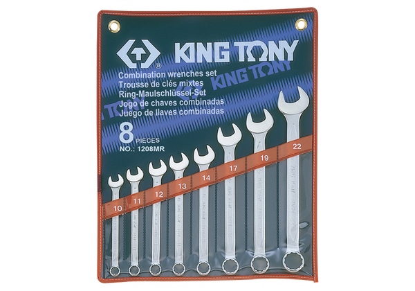 Bộ cờ lê vòng miệng 8 chi tiết hệ Metric Kingtony 1208MR