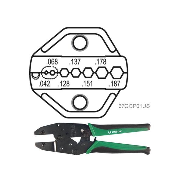 Kìm bấm Cos lục giác Unison 67GC-09US.