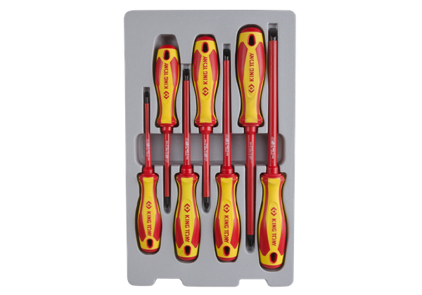 Bộ tua vít VDE tổng hợp cách điện 8 chi tiết Kingtony 30607MR