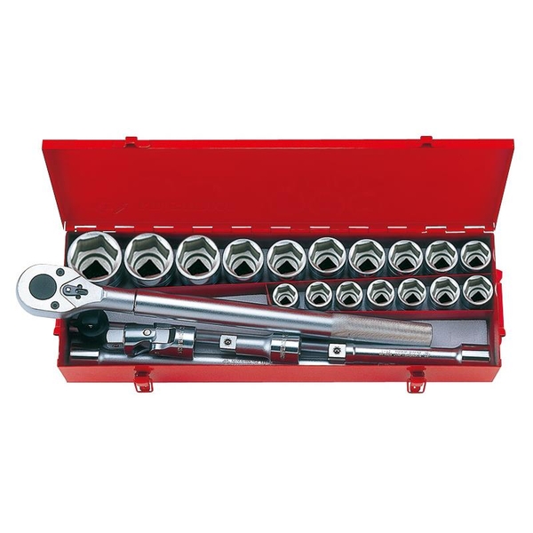3/4" Bộ tuýp hệ Metric 23 chi tiết Kingtony 6323MR