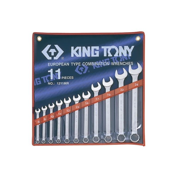8-24mm Bộ cờ lê vòng miệng 11 chi tiết hệ Metric Kingtony 1211MR