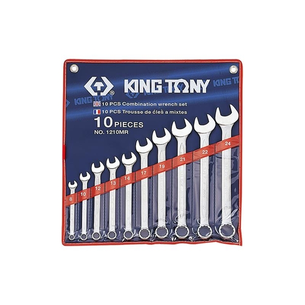 8-24mm Bộ cờ lê vòng miệng 10 chi tiết hệ Metric Kingtony 1210MR