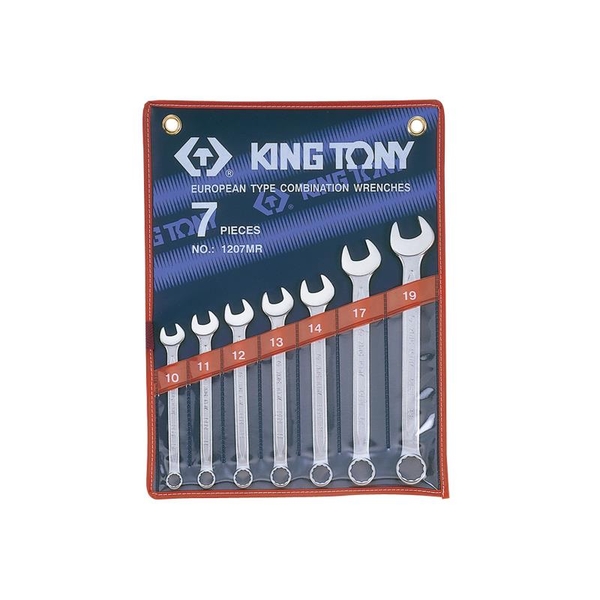 Bộ cờ lê vòng miệng hệ mét 7 chi tiết Kingtony 1207MR