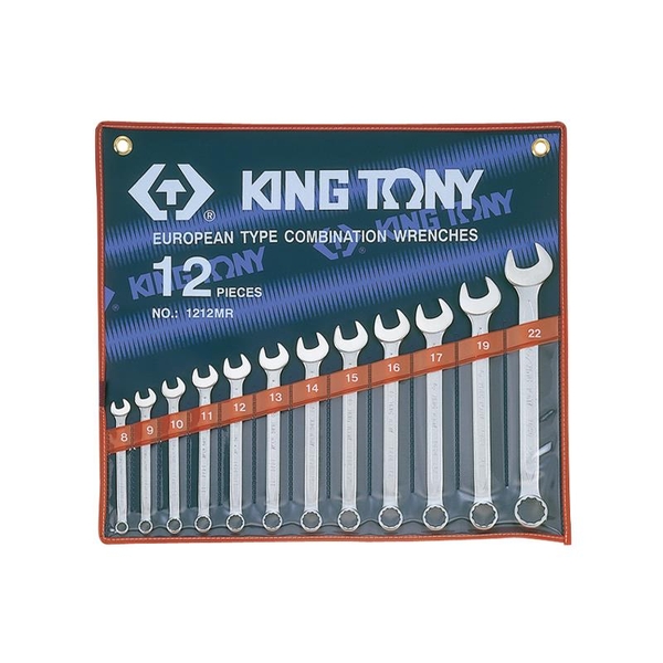 Bộ cờ lê vòng miệng hệ mét 12 chi tiết Kingtony 1212MR