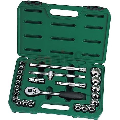 1/2" Bộ đầu tuýp bông 24 chi tiết hệ Metric Sata 09060