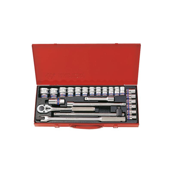 1/2" Bộ tuýp hệ Metric 24 chi tiết Kingtony 4026MR