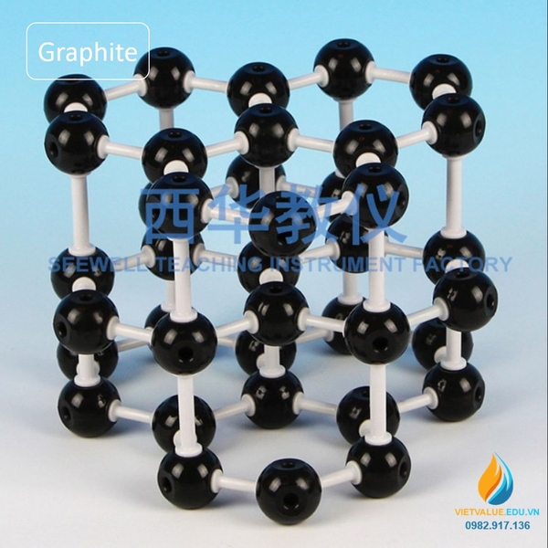 Mô hình phân tử Graphite, than chì, mô hình phân tử hóa học VIETVALUE