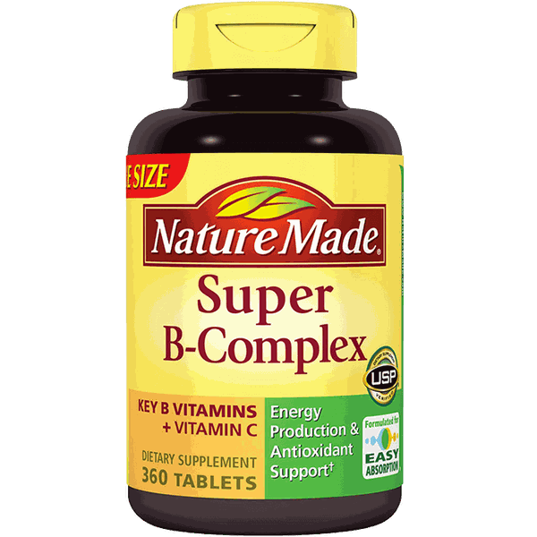 Thực phẩm bổ sung Super B complex Key B Vitamins + Vitamin C lọ 460 viên