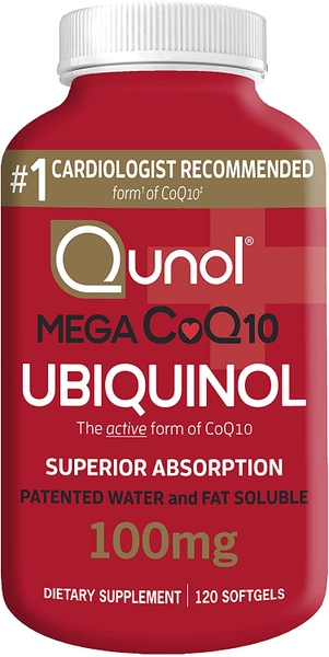 THUỐC NGĂN NGỪA ĐỘT QUỴ, BỔ TIM LOẠI TỐT Qunol Mega CoQ10 Ubiquinol 120 viên