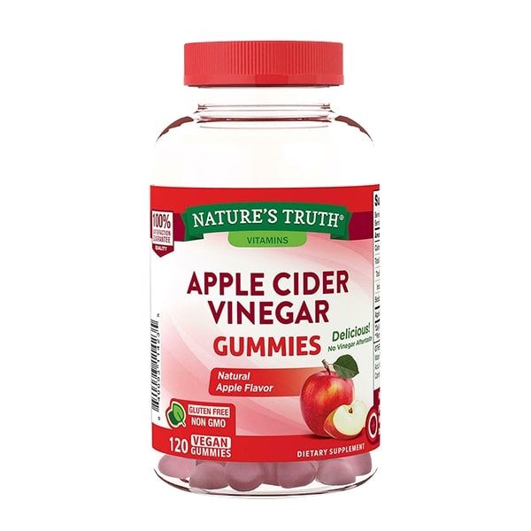 Kẹo dẻo giảm cân đẹp da detox cơ thể giấm táo Apple Cinder Vinegar 120 viên của Mỹ