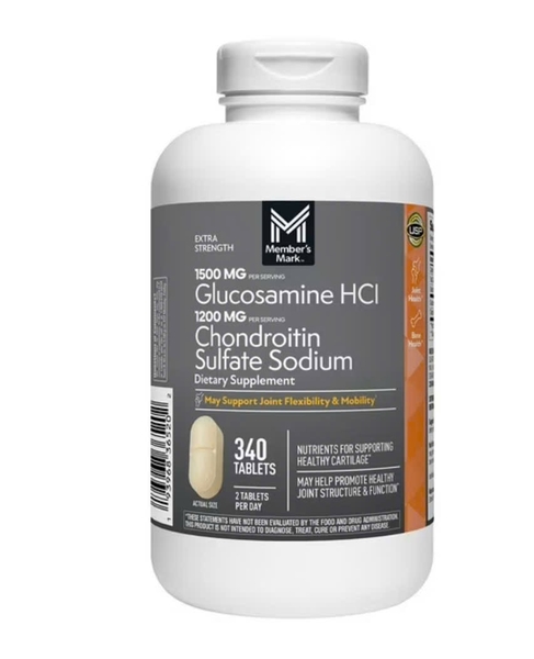 VIÊN UỐNG BỔ KHỚP MEMBER MARK 1200mg, 340 VIÊN