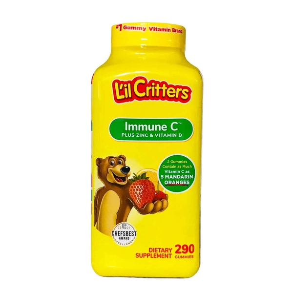Kẹo dẻo bổ sung Vitamin L'il Critters Gummy Vites Immune 290 viên