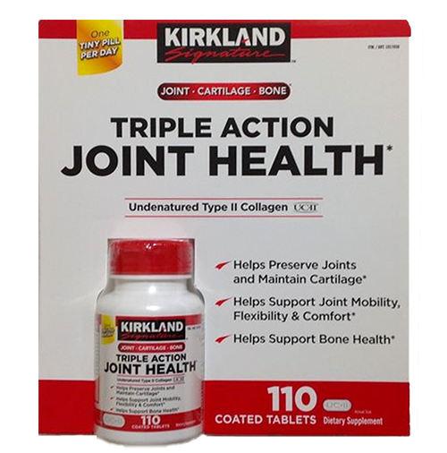 Thực phẩm chức năng bổ xương khớp Kirkland Triple Action Join Health 110 viên