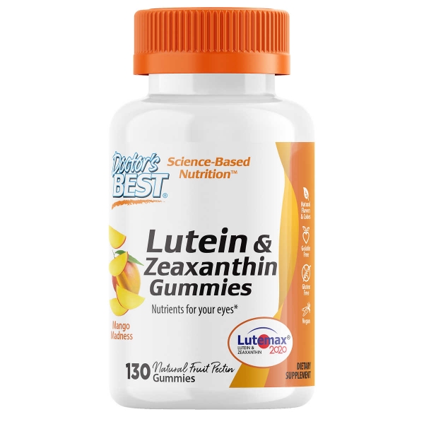 KẸO DẺO BỔ SUNG LUTEIN & ZEAXANTHIN CHO MẮT HIỆU DOCTOR’S BEST 130 Viên