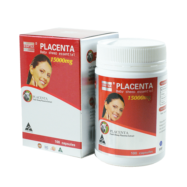 Viên uống nhau thai cừu Costar Placentra 50000mg 100 viên