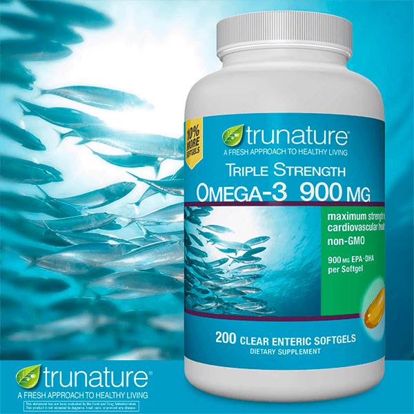 Thực phẩm chức năng Dầu cá Omega 3 Trunature Triple 200 viên