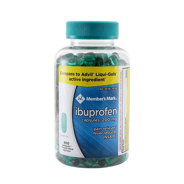 Thuốc giảm đau Kirkland Ibuprofen Gel 200mg 400 viên