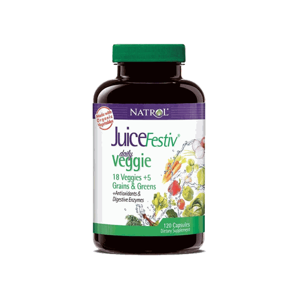 Viên uống bổ sung vitamin từ rau củ quả Natrol Juicefestiv 240 viên