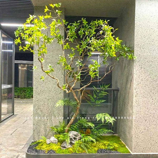 Dọn nhà đón tết, mỗi tiểu cảnh cây giả một góc nhà đẹp