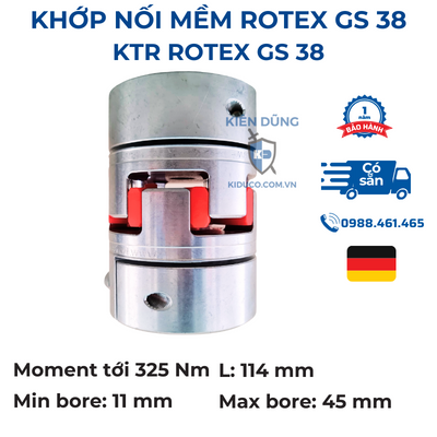Trọn bộ khớp nối trục Rotex GS 38 hãng KTR, xuất xứ Đức | Kiên Dũng ...