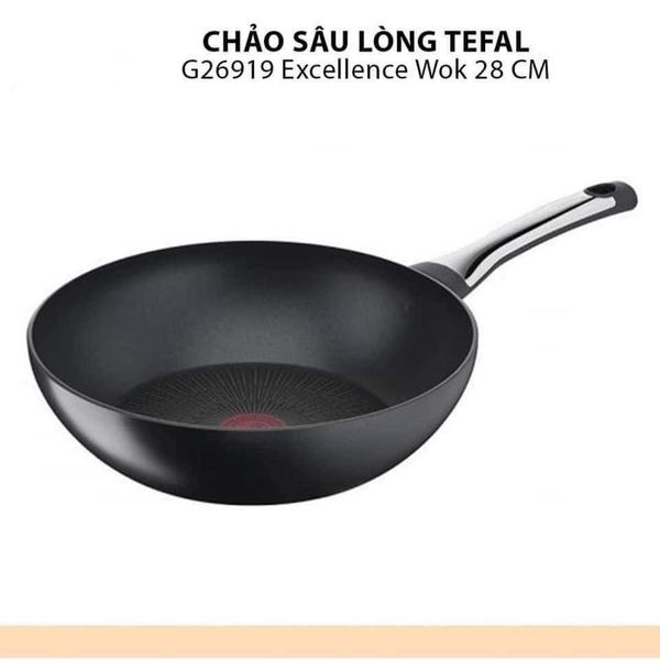 Chảo sâu lòng Tefal Excellence Wok 28cm