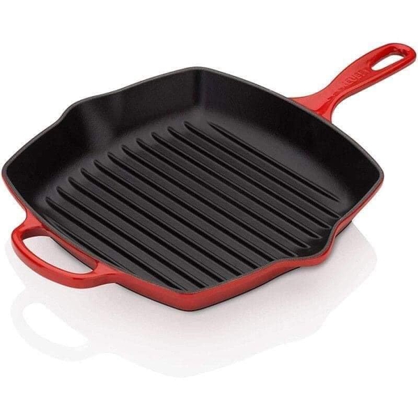Chảo Nướng Vuông LeCreuset Grillpfanne Quadratisch Kirsche