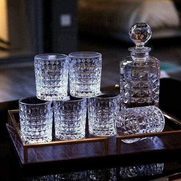 Bộ bình rượu Bohemia Diamond