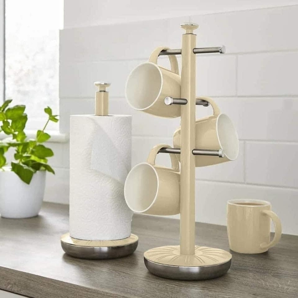 Cây treo cốc và dụng cụ để giấy đứng Swan Retro