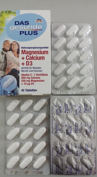VIÊN UỐNG DAS gesunde PLUS Magnesium + Calcium + D3