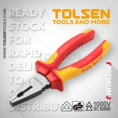 KỀM ĐIỆN CÁCH ĐIỆN 180MM, 1000V TOLSEN V38117