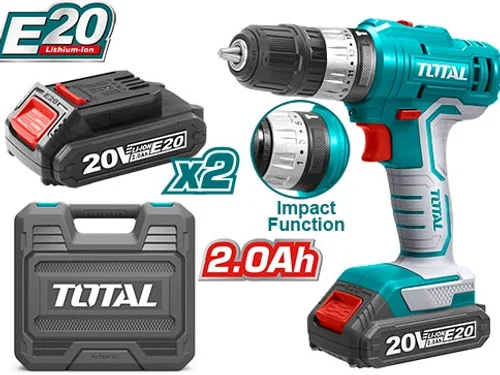 Máy khoan búa dùng pin Lithium TOTAL E20
