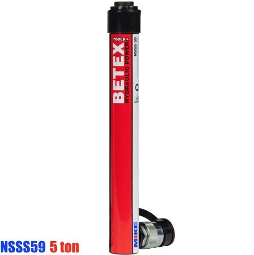 Kích thủy lực 5 tấn BETEX NSSS59, 1 chiều, hồi bằng lò xo, hành trình 232mm.