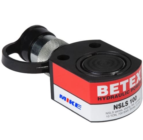 Kích thủy lực 10 tấn BETEX NSLS100, kích lùn pan cake, hành trình 12mm.