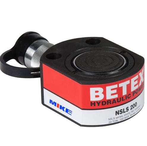 Kích thủy lực 20 tấn BETEX NSLS200, kích lùn pan cake, hành trình 12mm.
