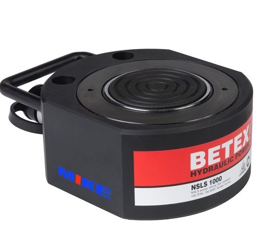 Kích thủy lực 100 tấn BETEX NSLS1000, kích lùn pan cake, hành trình 16mm.