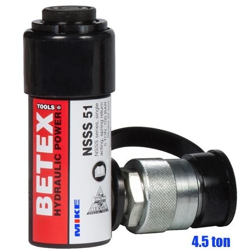 Kích thủy lực 5 tấn BETEX NSSS51, 1 chiều, hồi bằng lò xo, hành trình 26mm.