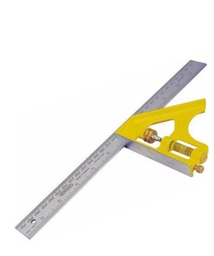 12" Thước vuông kết hợp cán cầm nhựa Stanley 46-028
