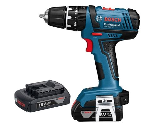 Máy Khoan Vặn Vít Dùng Pin Bosch GSR 18-2-LI 18V SET