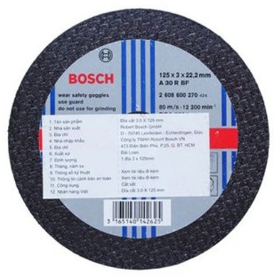 Đá cắt Bosch 2608600272 (3x180mm)