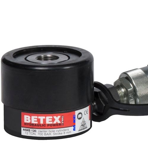 Kích thủy lực 12 tấn BETEX NSHS120, có lỗ thông tâm, hành trình 8mm