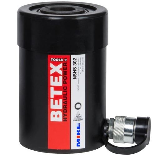 Kích thủy lực 30 tấn BETEX NSHS302, có lỗ thông tâm, hành trình 65mm