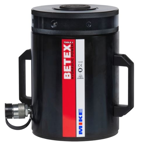 Kích thủy lực 100 tấn BETEX ALNC1006, 1 chiều, vỏ nhôm, hồi về bằng tải, hành trình 150mm.